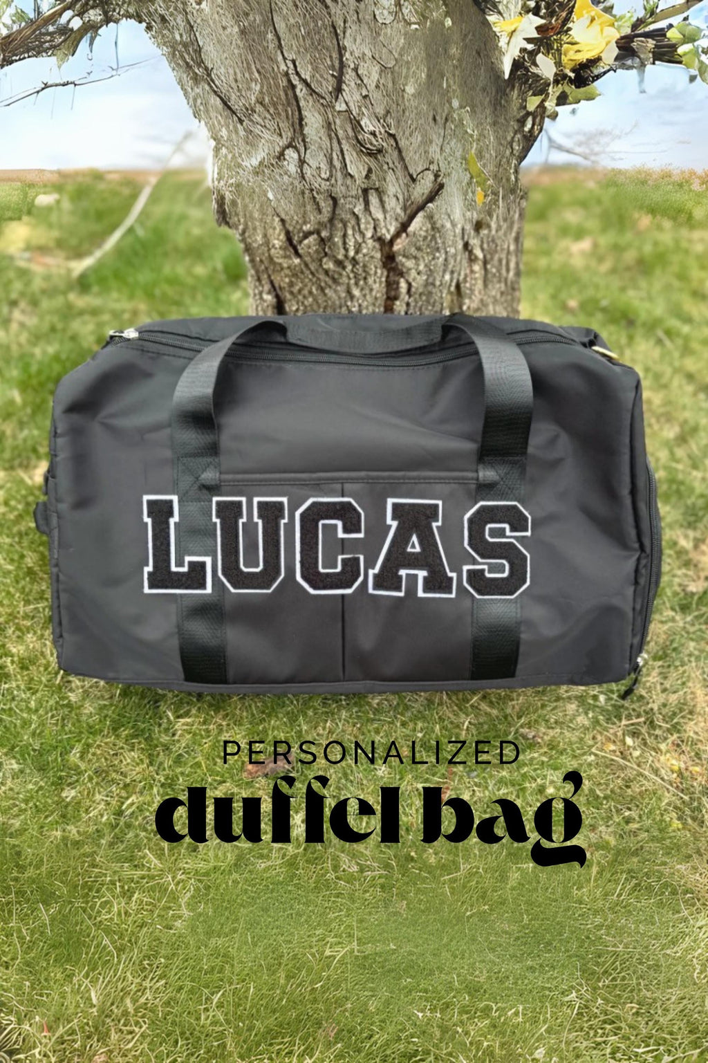 Duffel bag for boy overnight bag for sleepover toddler diaper bag for sport themed birthday gift for athletic teenager personalized present