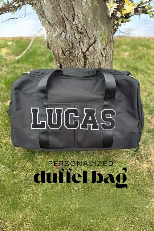 Duffel bag for boy overnight bag for sleepover toddler diaper bag for sport themed birthday gift for athletic teenager personalized present