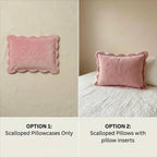 Scalloped Edge Personalized Name Pillow, Baby Girl Pillow, Pink Velvet Nursery Decor, Custom Toddler Present, Baby Shower Gift Bow aesthetic