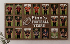 Personalized Football Keepsake Frame | Senior Night Gift | Custom Football Photo Display | Sports Memory Collage | Player Graduation Gift