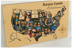 RV travel map, personalized camper decor, custom family road trip gift, motorhome travel tracker