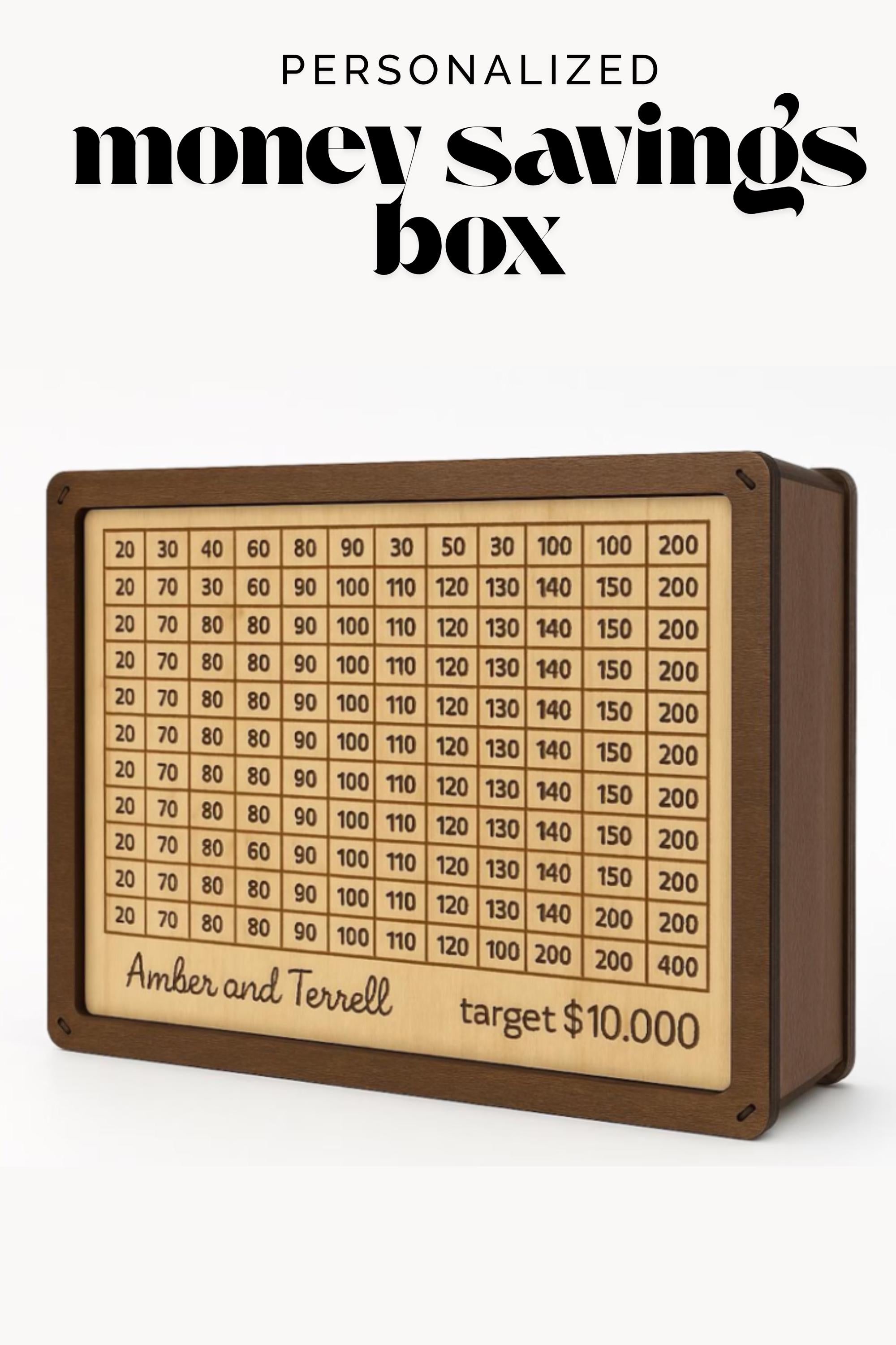 Target piggy bank savings challenge 1000 savings money box 10000 reusable vacation fund box wedding fund planner saving cash box money
