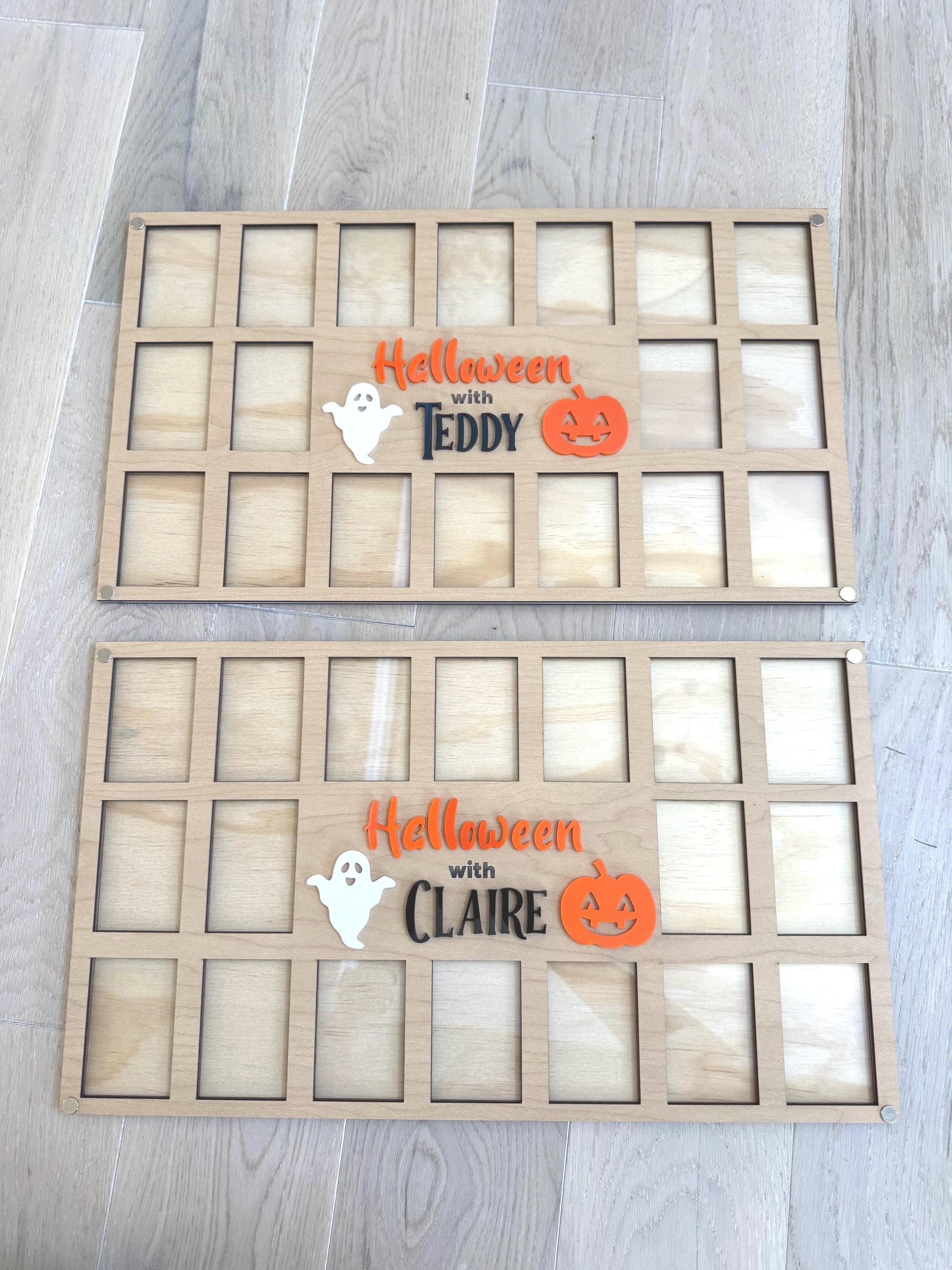 Halloween frame personalized trick or treat Photo display for fall Picture Frame custom autumn home Decor Holiday Memory Keepsake
