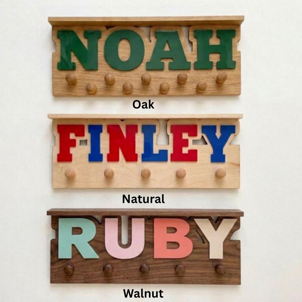 Personalized Medal Hanger | Trophy Display Shelf | Sports Award Holder | Custom Name Sign | Athlete Gift | Soccer Baseball Basketball
