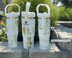 Personalized football water bottle for boy football tumbler laser engraved football water bottle for football mom gift for boy football gift