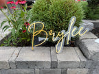 Dorm room name sign damage free acrylic bedroom decor personalized birthday gift for teenager trendy script nursery sign for baby girl