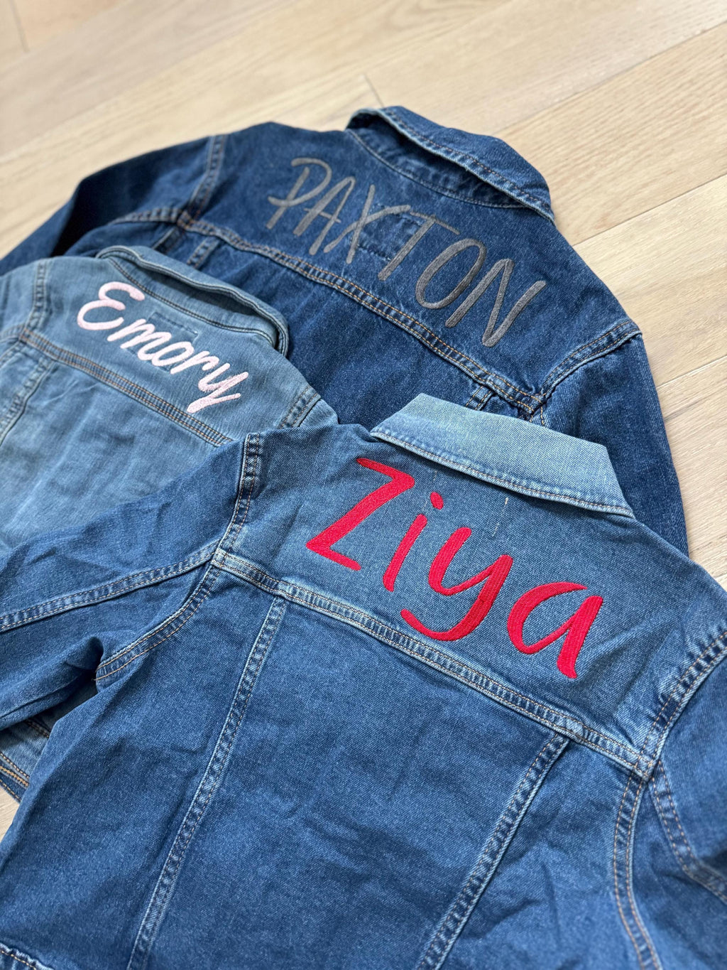 Personalized Kids Jean Jacket – Custom Embroidered Denim Coat with Name or Patch, Toddler & Youth Gift for Boys and Girls