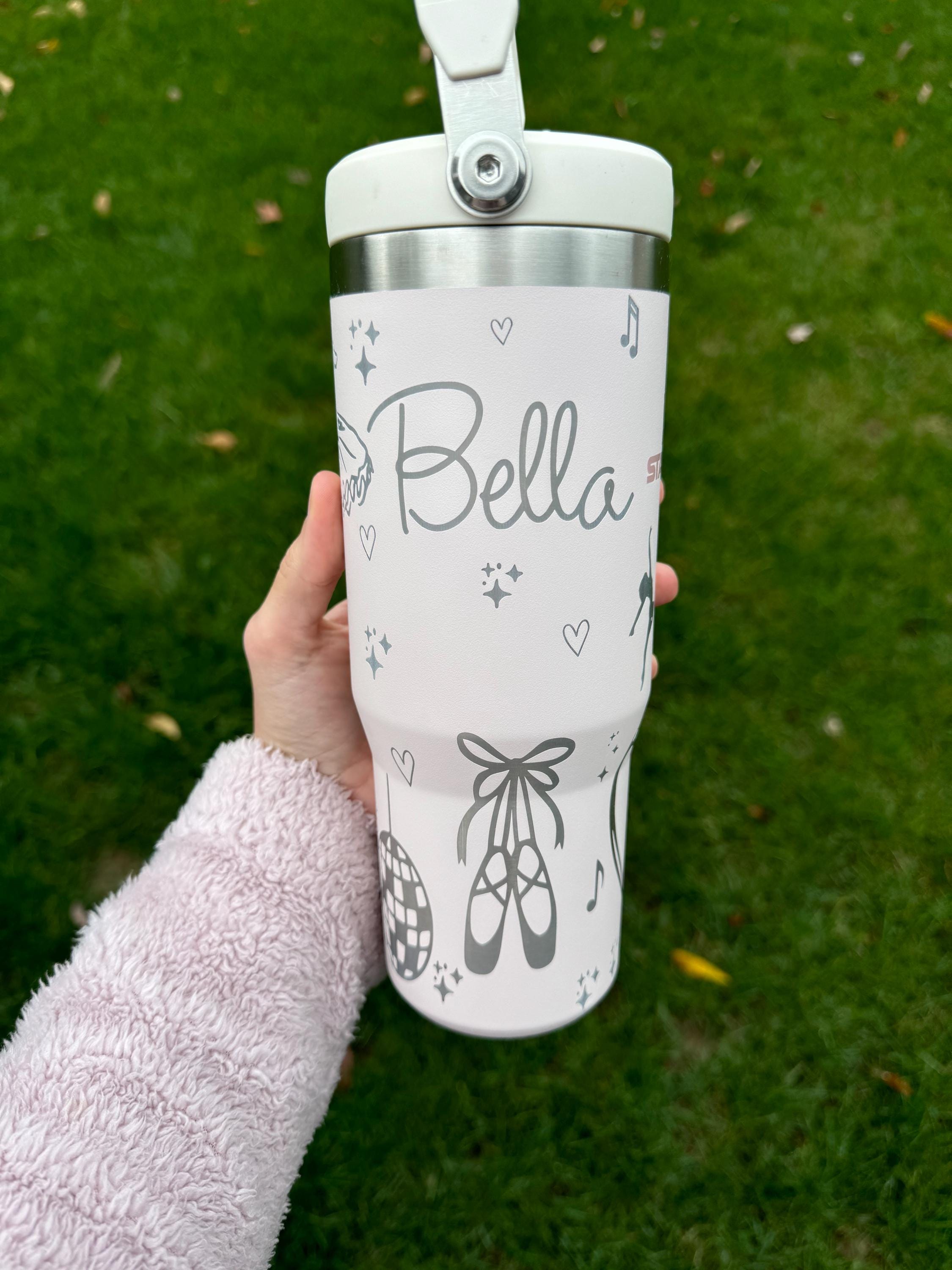 Personalized dance tumbler Ballet Gift for Dancer custom water bottle for dance mom team present for dance teacher gift little girl birthday