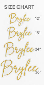 Dorm room name sign damage free acrylic bedroom decor personalized birthday gift for teenager trendy script nursery sign for baby girl