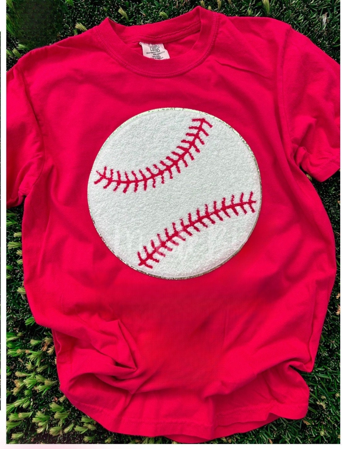 baseball chenille patch large baseball iron on patch iron on chenille large baseball patch