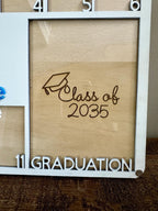Personalized School Year Photo Frame custom school picture frame grade school picture frame Kindergarten to Graduation Picture Frame custom