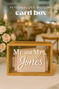 Wedding Card Box personalized reception decor wood money box for wedding card holder custom bridal decorations for wedding venue table decor