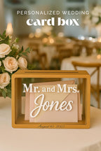 Wedding Card Box personalized reception decor wood money box for wedding card holder custom bridal decorations for wedding venue table decor