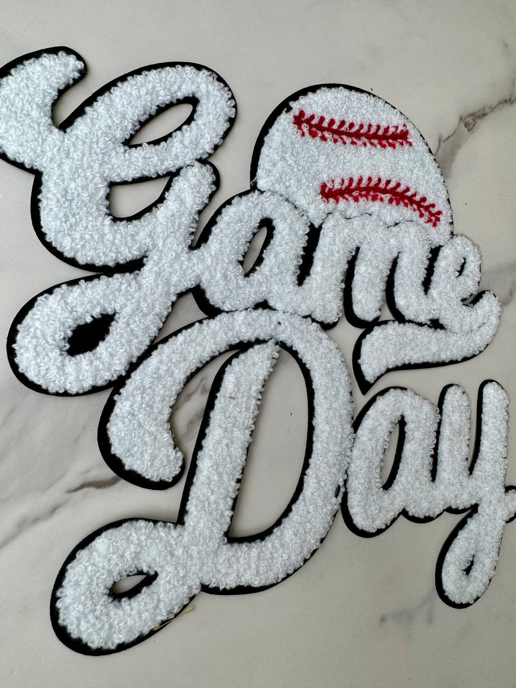 Baseball chenille patch iron on gameday baseball chenille patch large chenille baseball patch gameday chenille patch for baseball mom
