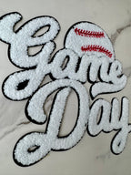Baseball chenille patch iron on gameday baseball chenille patch large chenille baseball patch gameday chenille patch for baseball mom