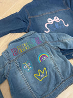 Personalized Kids Jean Jacket – Custom Embroidered Denim Coat with Name or Patch, Toddler & Youth Gift for Boys and Girls