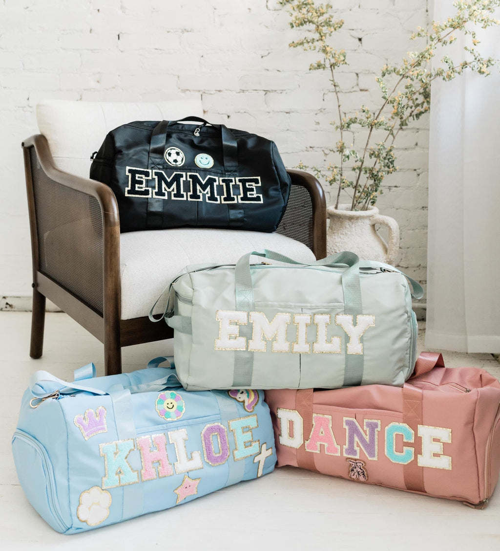 Dance bag personalized duffel bag for ballet duffel bag gift for ballerina patch duffle bag for little girl dance duffel gift for dancer