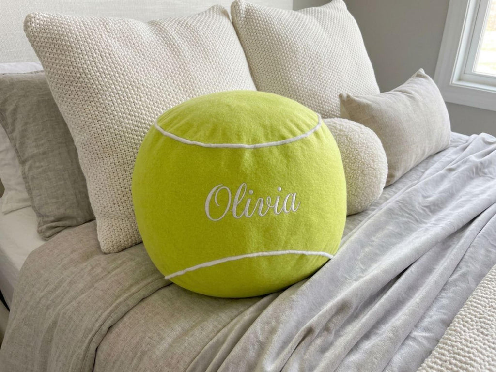 Personalized Sports Pillow, Custom Name Basketball Decor, Soccer lover gift, Football bedroom pillow, Baseball Cushion, Sport theme nursery