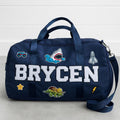 Duffel bag for boy overnight bag for sleepover toddler diaper bag for sport themed birthday gift for athletic teenager personalized present