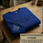 3D Emblem Shirt | Custom Team Sweatshirt | Personalized Sports Crewneck | Raised Letter Embroidery