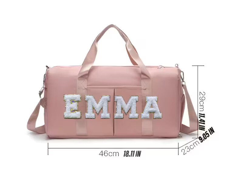 Personalized Gymnastics Duffel Bag for girl custom gym bag for gymnast present for athlete gift for gymnastics team present tumbling tote