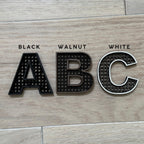 Rattan letter nursery name sign personalized Baby Room Decor custom Kids Wall Art rattan home decor toddler bedroom gender neutral nursery
