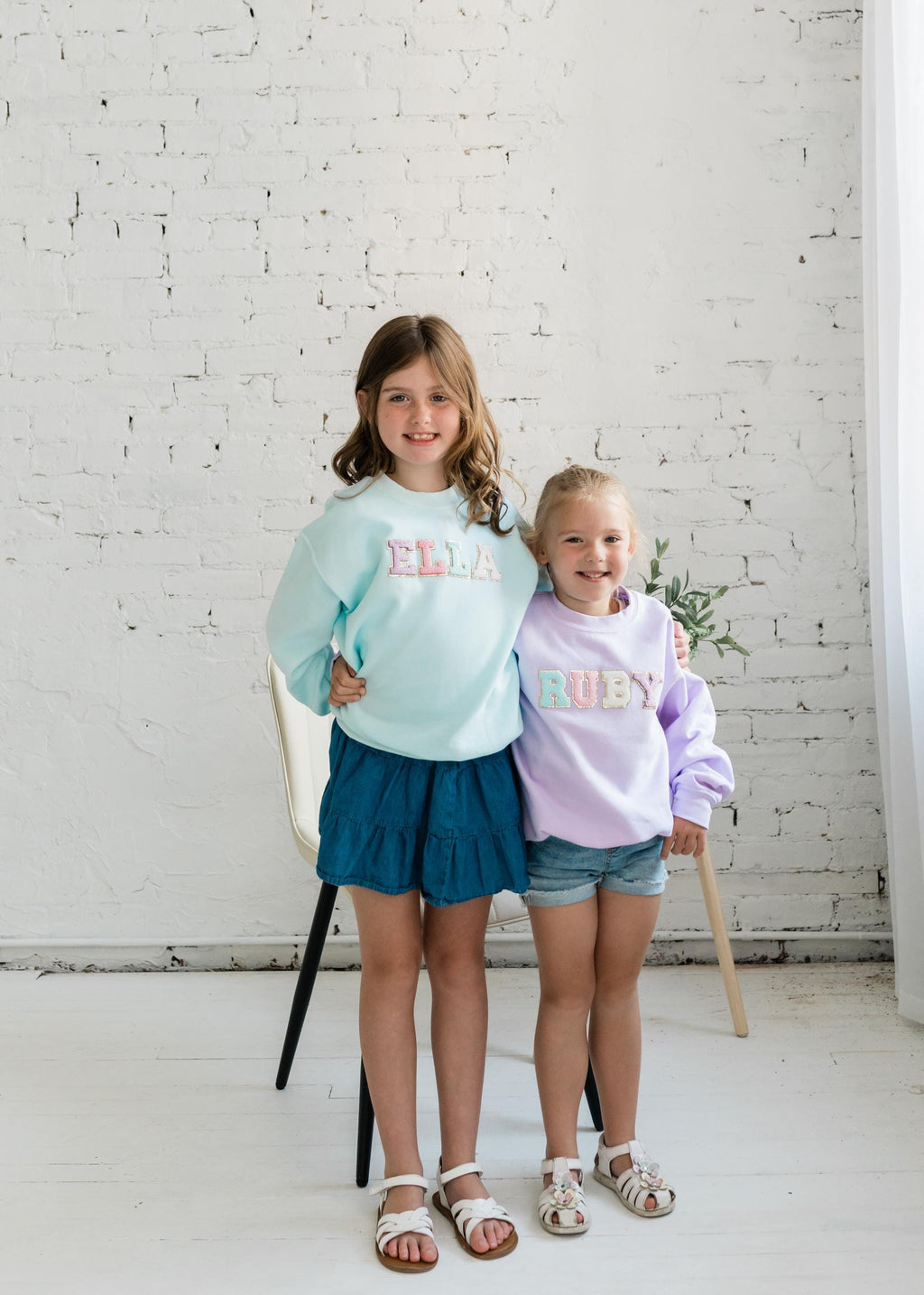 Custom name shirt for kids chenille sweatshirt youth chenille initial shirt glitter letter shirt custom toddler shirt youth t shirt for kids