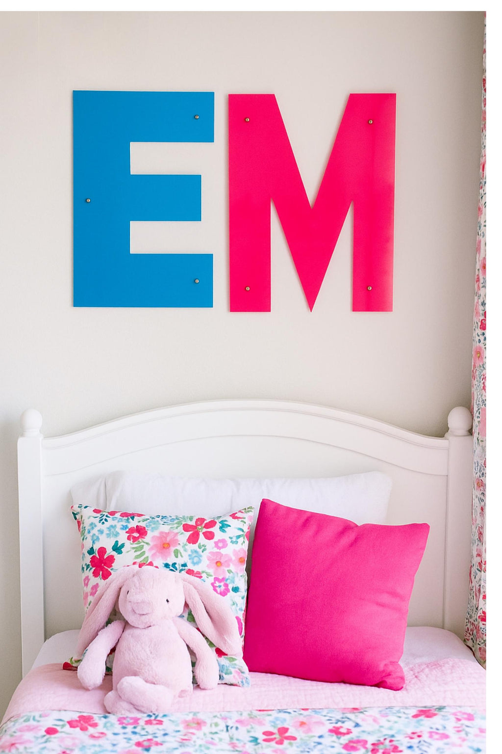 Kid Room Wall Decor Oversized Acrylic Letter Nursery Initial Sign Personalized Baby Girl Bedroom Name Wall Art Playroom Display