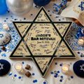 Bar Mitzvah Guest Book Alternative | Personalized Mazel Tov Signature Board | Jewish Celebration Sign | Custom Star of David Keepsake Decor
