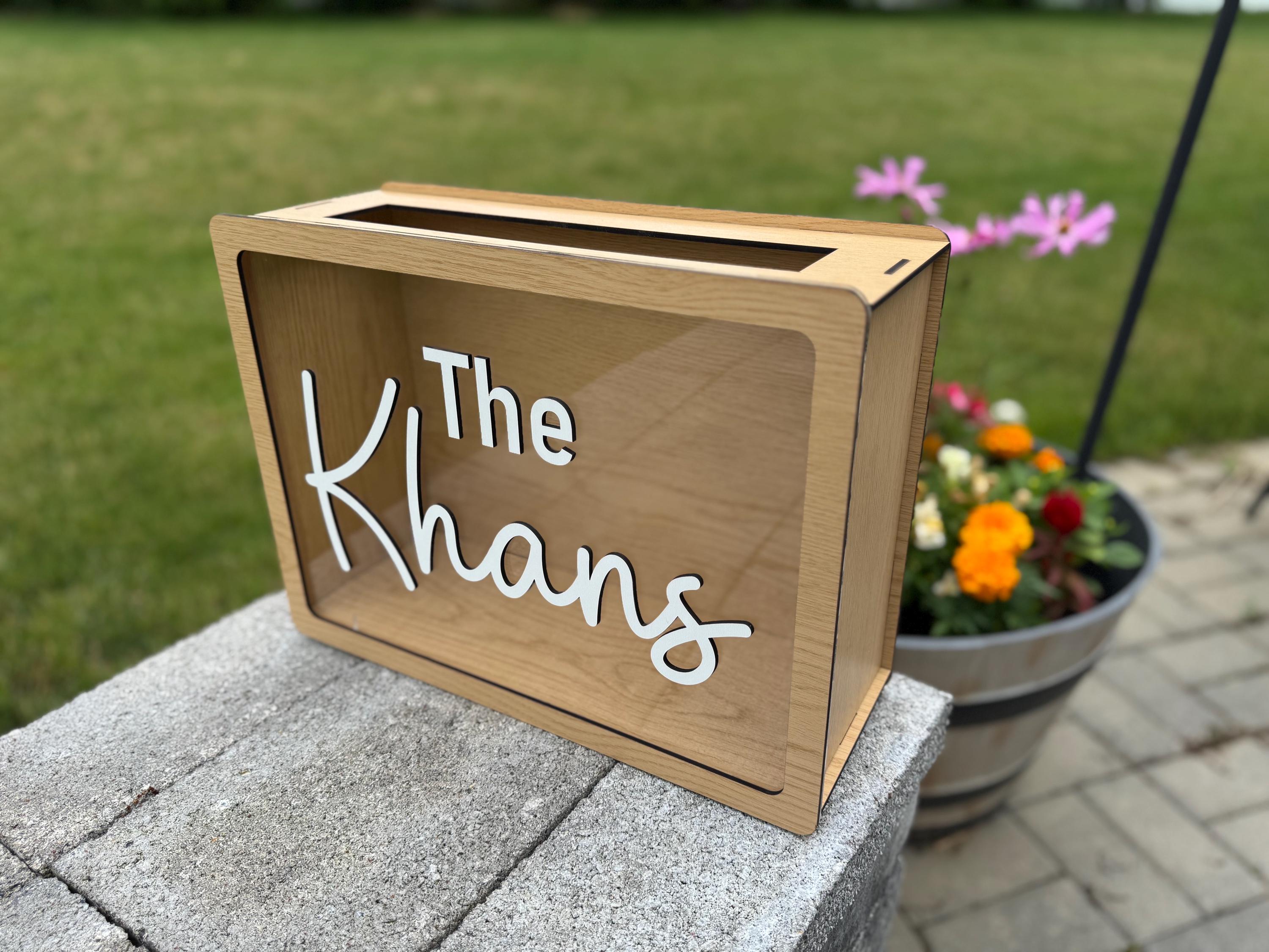 Wedding Card Box personalized reception decor wood money box for wedding card holder custom bridal decorations for wedding venue table decor