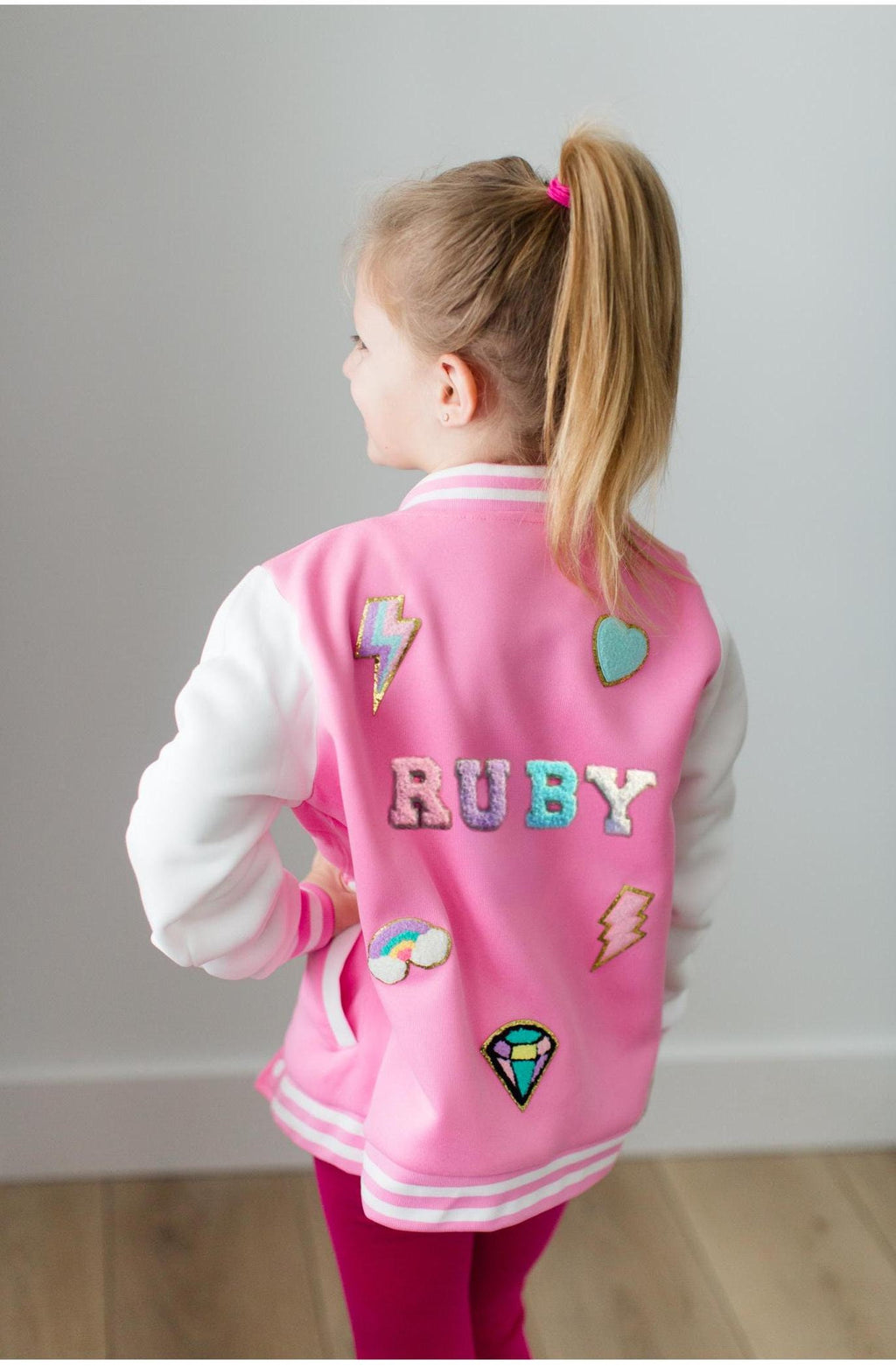 Kids Jacket Personalized bomber coat Custom Name Letterman jacket for Boy fall jacket for girl birthday present for toddler name jacket