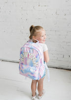 Personalized Girls Backpack and Lunchbox Set Custom Back to School Gift with Pencil Case for Kids birthday gift for little girl tie dye