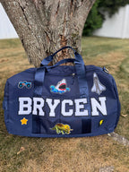 Duffel bag for boy overnight bag for sleepover toddler diaper bag for sport themed birthday gift for athletic teenager personalized present