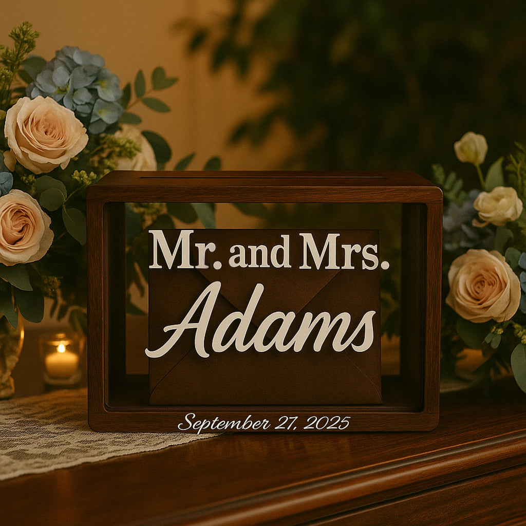 Wedding Card Box personalized reception decor wood money box for wedding card holder custom bridal decorations for wedding venue table decor
