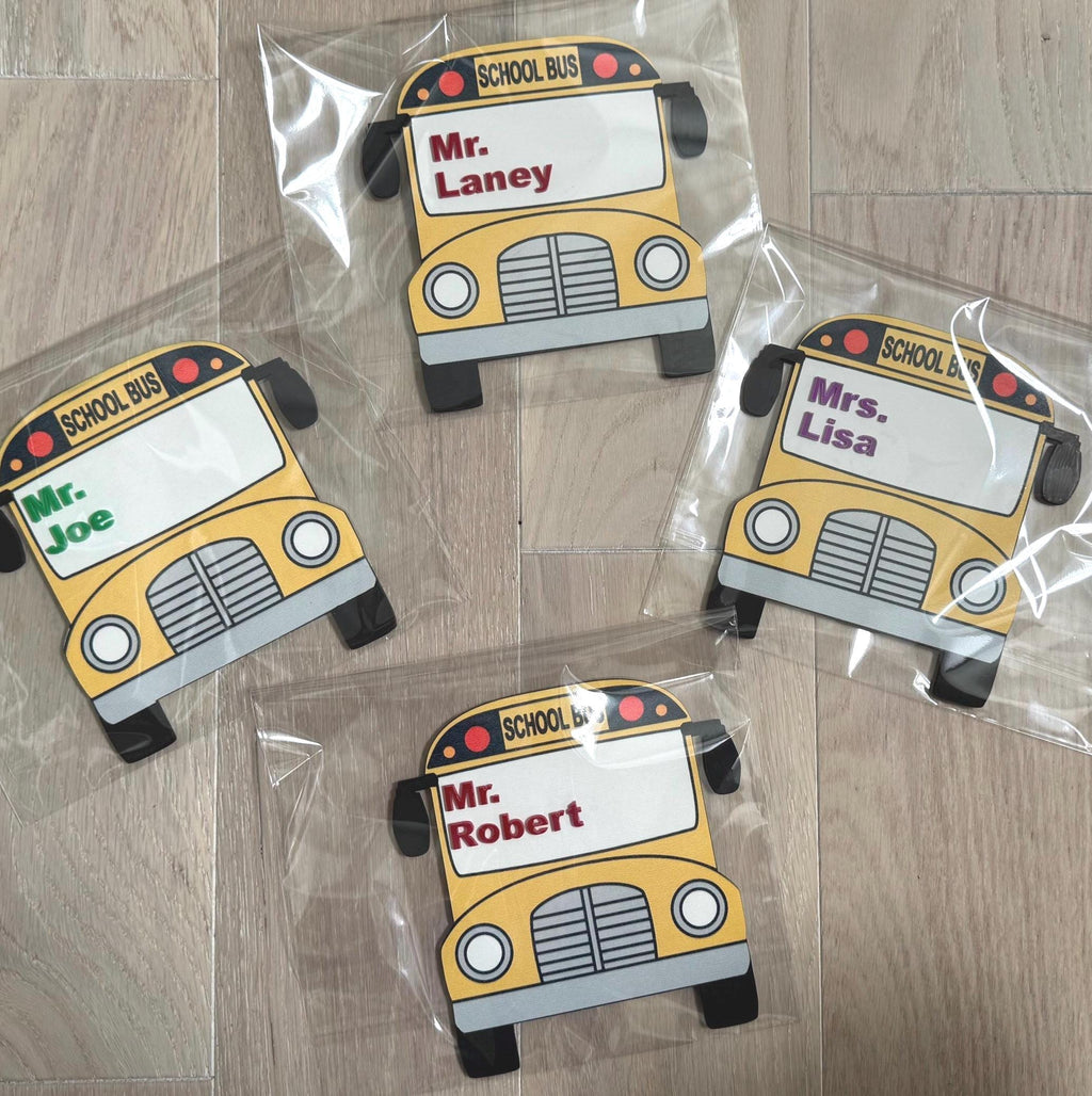 Bus Driver Gift Personalized School Bus Magnet Thank You Present for Bus Driver Appreciation Day End of School Year