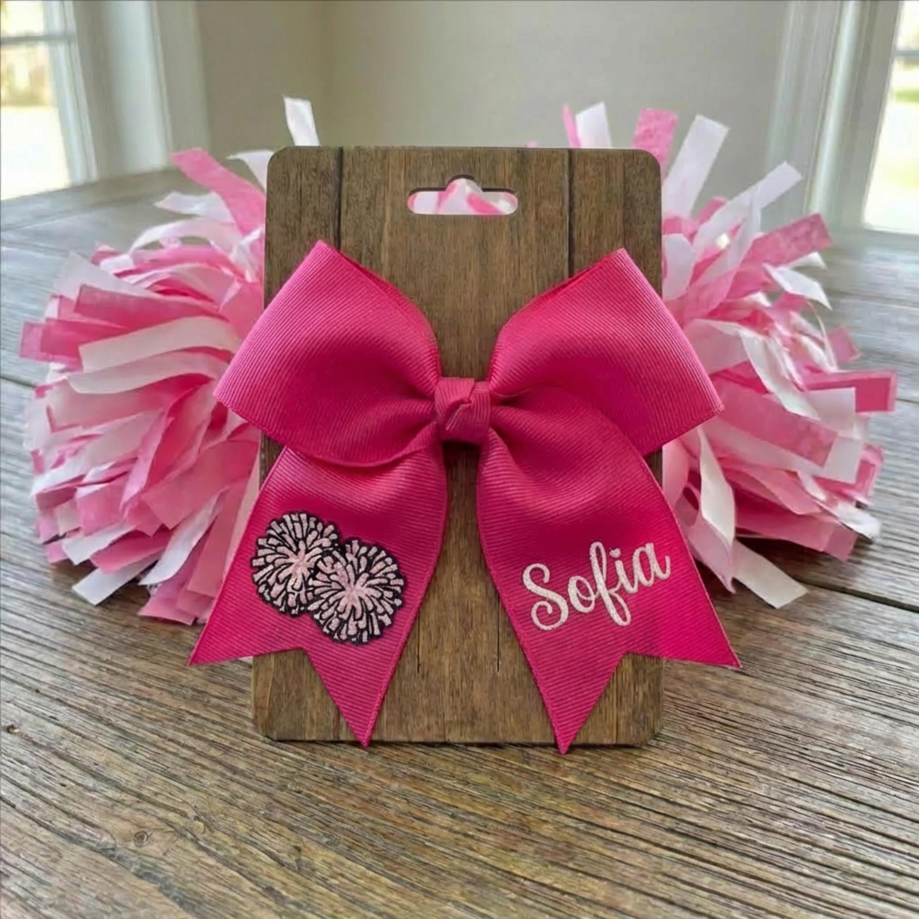 Personalized Volleyball Hair Bow | Embroidered Volleyball Team Bow | Custom Player Gift | Girls Hair Accessory