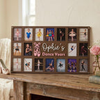 Dance Recital Gift | Personalized Ballet Picture Frame | Dance Years Photo Collage | Custom Dancer Keepsake