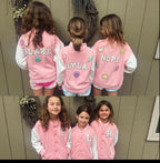 Kids Jacket Personalized bomber coat Custom Name Letterman jacket for Boy fall jacket for girl birthday present for toddler name jacket