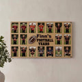 Personalized Football Keepsake Frame | Senior Night Gift | Custom Football Photo Display | Sports Memory Collage | Player Graduation Gift