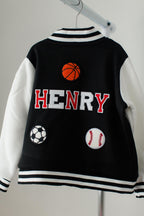 Kids Jacket Personalized bomber coat Custom Name Letterman jacket for Boy fall jacket for girl birthday present for toddler name jacket