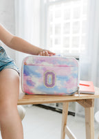 Personalized Girls Backpack and Lunchbox Set Custom Back to School Gift with Pencil Case for Kids birthday gift for little girl tie dye
