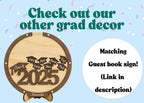 Graduation Card Box Class of 2026 grad party decor for graduation gift table decor personalized senior keepsake wood money holder