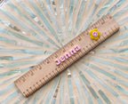 Ruler and pencil set personalized back to school supplies for kid custom stationary set for girls back to school gift for kindergarten