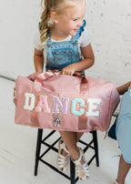 Dance bag personalized duffel bag for ballet duffel bag gift for ballerina patch duffle bag for little girl dance duffel gift for dancer