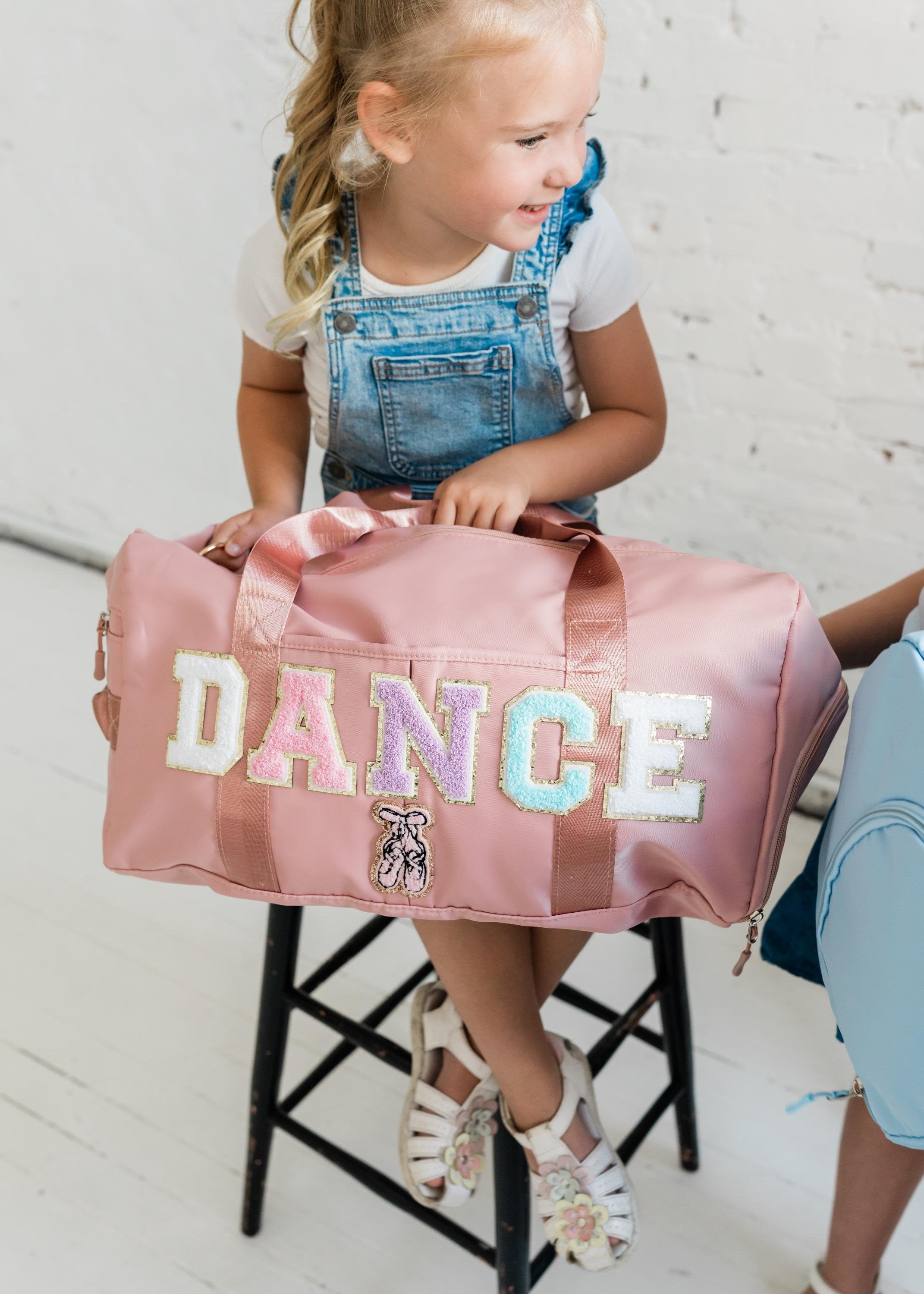 Dance bag personalized duffel bag for ballet duffel bag gift for ballerina patch duffle bag for little girl dance duffel gift for dancer