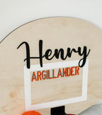 Personalized Basketball Hoop Mini Basketball Over the Door Custom Sport Decor Gift for Teenage Boy sport theme bedroom art toddler wall art