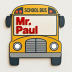Bus Driver Gift Personalized School Bus Magnet Thank You Present for Bus Driver Appreciation Day End of School Year