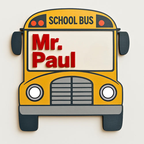 Bus Driver Gift Personalized School Bus Magnet Thank You Present for Bus Driver Appreciation Day End of School Year