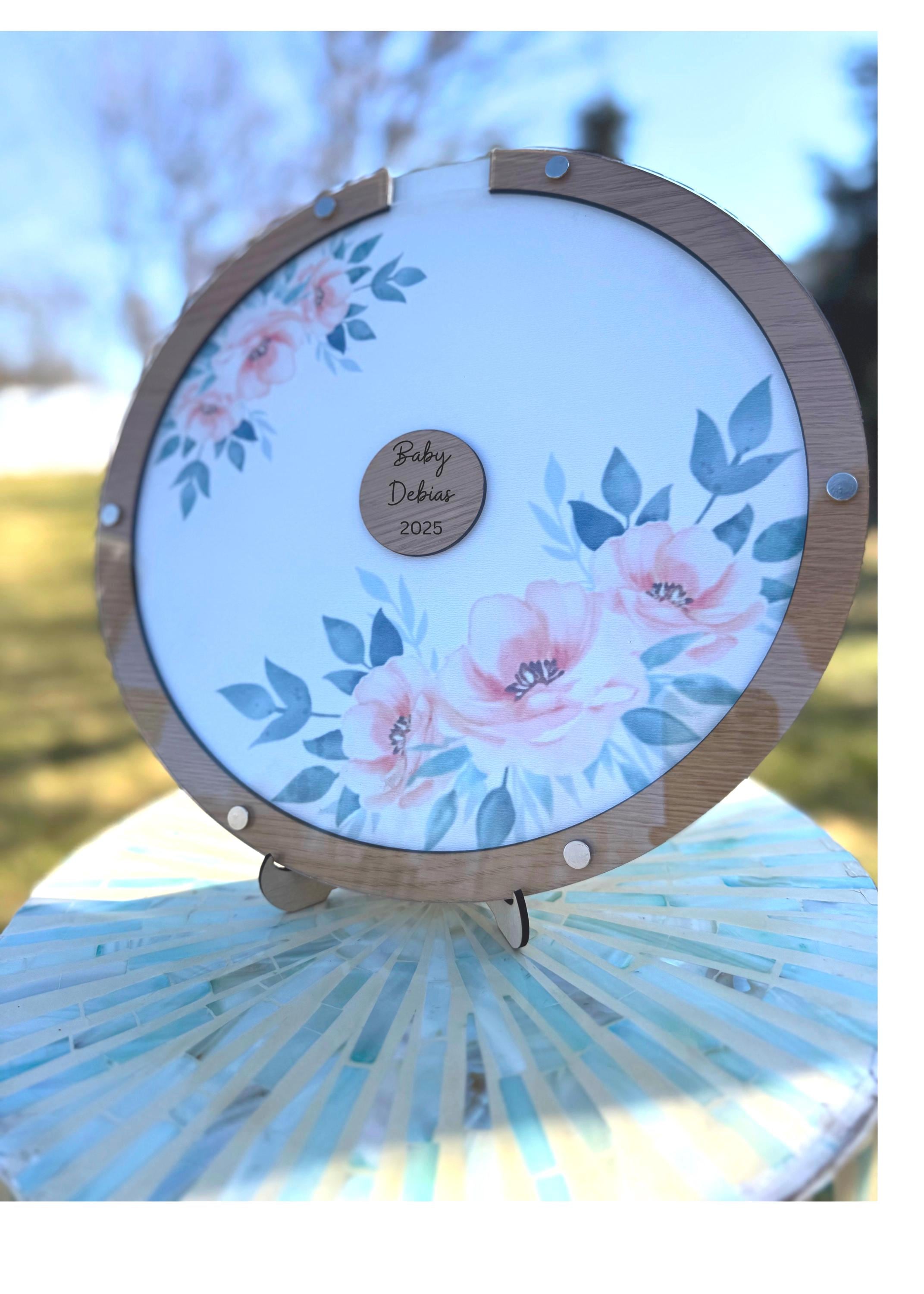 Baby shower Guest book alternative floral theme decor boho chic gender neutral baby sprinkle decoration Botanical theme nature inspired