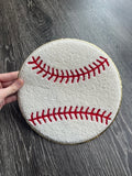 baseball chenille patch large baseball iron on patch iron on chenille large baseball patch